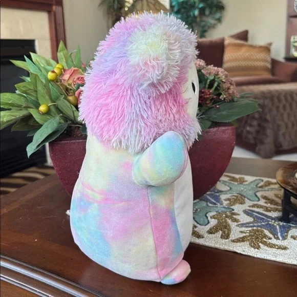 Brand New Squishmallows HugMees Christmas Zozo Pastel Rainbow Plush Snowflake